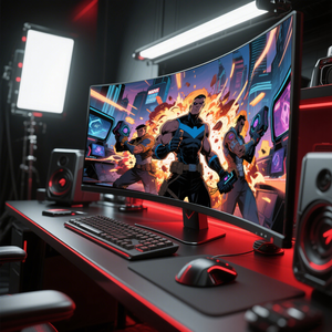 Moniteurs de jeu pour <span class=keywords><strong>PC</strong></span> de 34 pouces incurvés avec écran large RGB 165Hz Refresh <span class=keywords><strong>4K</strong></span> Resolution CE Certificate - Product Image 5