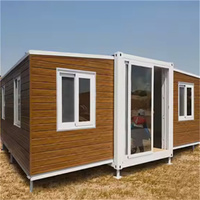 Maison pliable moderne en acier de 20 pieds, extensible, à montage rapide, préfabriquée, portable, directement de l'usine