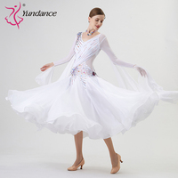 B-22212 personnalisé nouvelle robe de danse de salon standard international robes de danse de salon en soie perlée de haute qualité à vendre