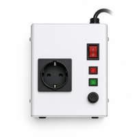 Estabilizador de Voltaje Ultra Delgado para Montaje en Pared, 1KVA 1000W 220V Monofásico, Mini Regulador de CA para TV y Computadora