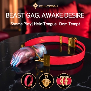 ที่ปิดปากซิลิโคนแบบกำหนดเองขายส่ง FUNSM อุปกรณ์พันธนาการ BDSM ที่ปิดปากแฟนตาซีหลากสี ปลั๊กปาก ดิลโด้ ของเล่นทางเพศสำหรับผู้หญิงและผู้ชาย - Product Image 2