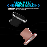 Port de charge de Smartphone en alliage d'aluminium de haute qualité prise Anti-poussière pour i-phone