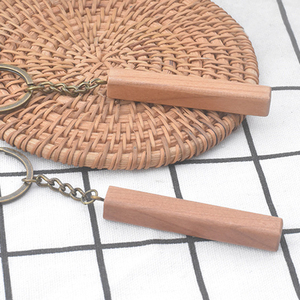 Mini Long Keychain Wooden Key Holder with Custom Logo