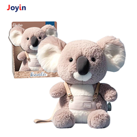 Sac à dos en peluche pour enfant, jouet animal koala éléphant, avec fonction de rangement, musique et oreilles mobiles, compagnon de voyage, cadeau