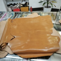 Cire à l'huile brune cuir tanné végétal pleine fleur peau de mouton véritable pour chaussures sacs à main bricolage artisanat