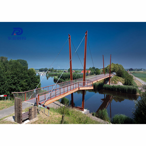 Bâtiment de pont piétonnier de structure en acier de fer rouge à haute résistance - Product Image 2