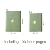 Ensemble cadeau de carnet en cuir PU A5 avec logo personnalisé, classeur à anneaux rechargeable, planificateur d'affaires, stylo, porte-cartes, classeur en cuir