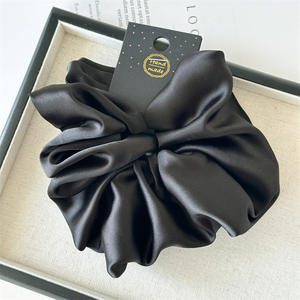 Luxury Extra Large 18CM Satin Silk <strong>Scrunchie</strong> Woman's Solid Color Ponytail Holder <strong>Hair</strong> Accessories Woman's <strong>Hair</strong> Ties - Product Image 5