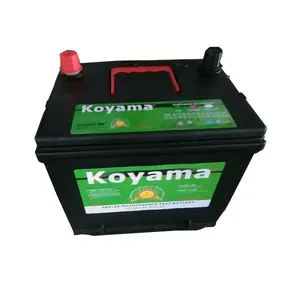 Batería de coche para automóvil, dispositivo de arranque de 55D23L MF, carga húmeda, 12V60Ah