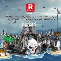 Reobrix 66012 Streetview MOC, Modelo de Barco de la Película Bay Ship, Bloques de Construcción de Plástico para Armar, Juego de Bloques de Construcción