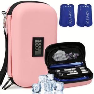 Custom Portable Hard Shell EVA Insulin Cooler Travel Case with Temperature Display Carrying <b>Nurse</b> <b>Bag</b> - Product Image 4
