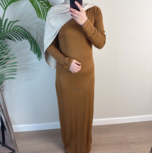 Wholesale Ramadan Dubai <strong>Tunic</strong> Modest Women's Dress Muslim Women <strong>Jersey</strong> Cotton Elastic Stretchy Breathable Handmade - Product Image 6