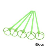 Lot de 50 bâtons porte-ballons en aluminium et latex avec coupelles pour décoration de fêtes de mariage et anniversaires, accessoires pour ballons gonflables