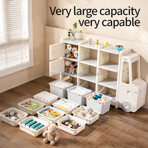 2024 nhà mới bé Đồ nội thất với bin Đồ chơi xe hơi lưu trữ xe tải tủ trẻ em Đồ chơi lưu trữ tổ chức và kệ - Product Image 3