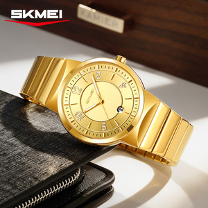Nuevo Reloj de Cuarzo para Hombre de Estilo Minimalista con Fecha, Logotipo Personalizado OEM, Correa de Acero Inoxidable Resistente al Agua 3ATM, Relojes Clásicos - Product Image 5