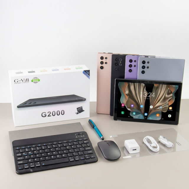 New Arrival 10.1" Tablet 8GB RAM 512GB ROM MTK Android Quad Core Wi-Fi Tablet PC for Business with Keyboard & Mouse