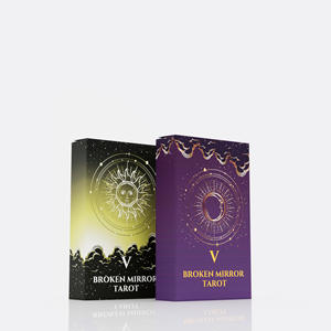 Baraja de <span class=keywords><strong>Tarot</strong></span> de espejo roto quinta edición versión simplificada, tarjeta de estilo pintado de cristal de iglesia. - Product Image 5