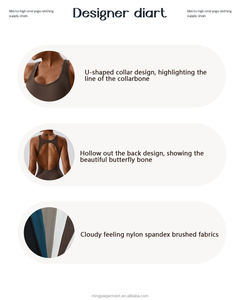 Ensemble de sport sans couture personnalisé taille haute pour femme, comprenant une combinaison de yoga sans manches et un pantalon évasé - Product Image 5