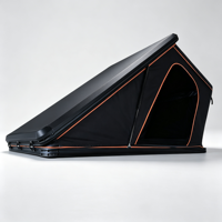 Tente de toit de voiture imperméable à coque rigide pour le camping, quatre saisons, cadre en aluminium, pliable, 4 personnes, SUV 4x4, abri extérieur en coton