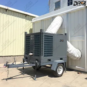Trailer Mounted 20 ton Portable Industrial Air Conditioners for Outdoor Tent or Wedding Cooling