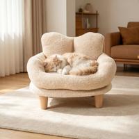 Lit de Luxe Orthopédique Premium pour Chats et Chiens – Mobilier Solide pour Animaux de Compagnie, Fournitures de Salon, Canapé-Lit Lavable en Peluche pour Chiens et Chats