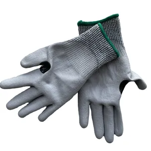 Kangfei Glove palm dip thin PU coating have operate flexibility Gloves