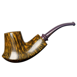 Muxiang Briarwood Handmade Pipe Bent Type With Vulcanized Rubber Mouthpiece Tobacco Smoking Accessory - Product Image 5