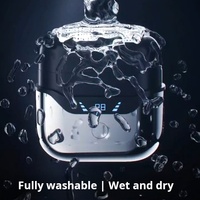 MENGLI Mini afeitadora inteligente para hombres Triple hoja reciprocante levitación magnética carga eléctrica lavado de agua IPX7 Digital