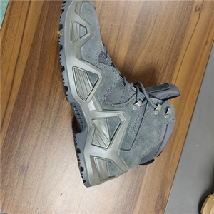 TSB07 Dark Grey Outdoor Ranger High Quality <b>Hiking</b> Camping Cosplay Heavy Duty Suede Tactical Short Shoes Ankle <b>Boots</b> - Product Image 2