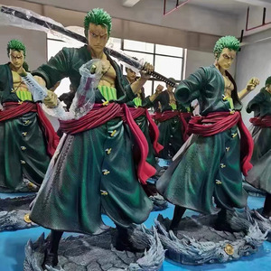 Figura de Anime Japonés de One Piece en Oferta, Figura de One Piece de Fibra de Vidrio, Estatua de Zoro de <span class=keywords><strong>Tamaño</strong></span> <span class=keywords><strong>Real</strong></span>, Escultura de Roronoa Zoro - Product Image 6