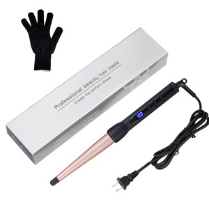 <span class=keywords><strong>Fer</strong></span> à <span class=keywords><strong>boucler</strong></span> professionnel <span class=keywords><strong>en</strong></span> céramique, outil de coiffure électrique conique de 1,5 pouce, chauffe rapide - Product Image 1