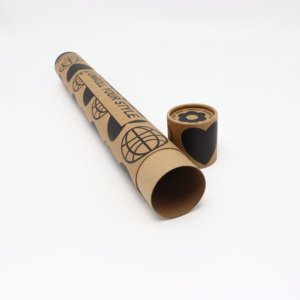 Nhà máy tùy biến giấy <span class=keywords><strong>kraft</strong></span> bao bì bức tranh bản đồ Áp phích các tông màu nâu xi lanh gửi thư ống giấy - Product Image 2