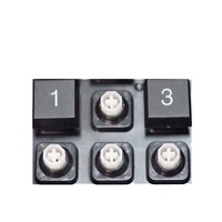 Keyboard POS Profesional 81-Tombol yang Dapat Diprogram dengan Pembaca Kartu Magnetik Terintegrasi, Sesuai Standar OPOS/JPOS untuk Sistem POS