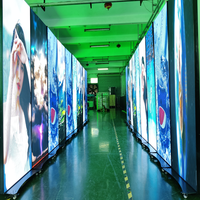 Pantalla LED Portátil Móvil para Carteles, Tótem Interior, Pantalla LED con Ruedas