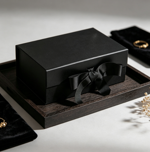 Caja de Regalo Magnética de Lujo con Lazo de Cinta, Caja Rígida de Papel con Tapa Abatible para Joyería, Cosméticos, Bodas, Fiestas, Cumpleaños - Product Image 2