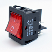 Kcd4 Équipement à courant élevé sur interrupteur 30 ampères 125 250 volts AC DC interrupteur d'éclairage LED 4Pin