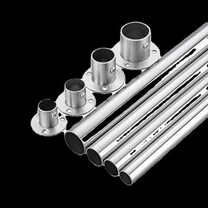 Tubo redondo de acero inoxidable 304 sin costuras, pulido, serie ASTM 300, para perchas de ropa, tendedero de balcón, barra de cortina para armario. - Product Image 1