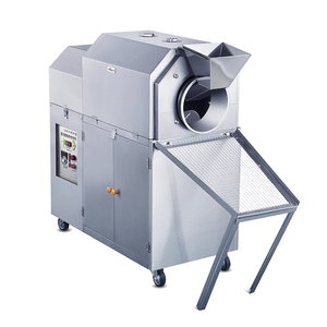 Machine à torréfier électrique à grande capacité 3-100 kg pour citrouille, noix, fèves de cacao, graines d'arachides, châtaignes, torréfacteur rotatif à gaz - Product Image 1