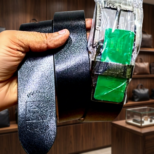 Cinturones Ecológicos Personalizados de Cuero Vacuno con Hebilla Cuadrada de Acero para Hombre y Mujer, Estilo Vintage, Ligeros, Impermeables y Reversibles - Product Image 1