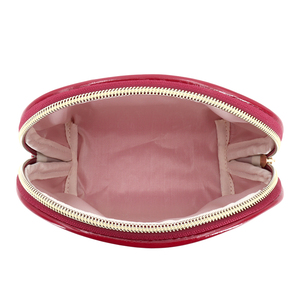 Thời trang bằng sáng chế <span class=keywords><strong>PU</strong></span> da Bán Nguyệt Mỹ phẩm làm đẹp vệ sinh dây kéo túi Vỏ chất lượng tùy chỉnh sáng bóng trang điểm da <span class=keywords><strong>Pouch</strong></span> - Product Image 4