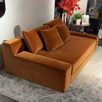 Sofa Bed Lipat Modular Modern dengan Desain Lembut untuk Kamar Tidur, Ruang Tamu, Hotel, Apartemen, dan Penggunaan di Gym, Dapat Dilepas dan Dicuci
