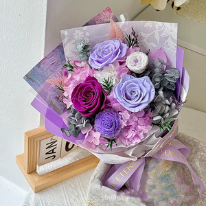 Bouquet de roses éternelles préservées à <span class=keywords><strong>prix</strong></span> d'usine - Longue durée (3-5 ans) pour les cadeaux de la Saint-Valentin, de la fête des mères et de Noël - Product Image 4