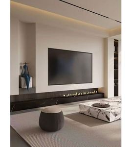 Meuble TV en bois de luxe moderne avec support mural pour le salon et la chambre à coucher Mobilier de maison - Product Image 1