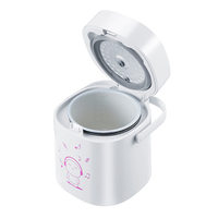 Cuisinières à riz coréennes multifonctions de couleur rose, mini-cuisinière à riz électrique de 1 tasse avec cuve intérieure en céramique