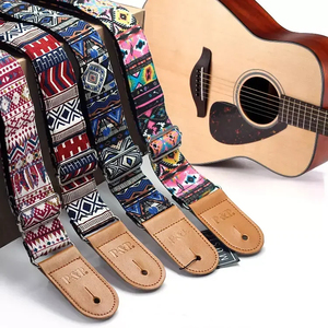 Correas de Guitarra Eléctrica de Algodón con Estampado al por Mayor, Correa de Guitarra Acústica Ajustable, Correas de Bajo - Product Image 1