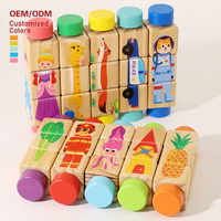 Superbe ensemble de blocs de construction rotatifs universels - Combinaisons créatives sans fin et amusement interactif rotatif pour les enfants