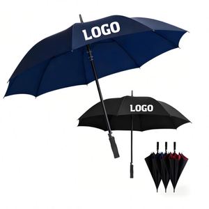 Promotional Branded Personal <b>Umbrella</b> Custom Logo Coloured Cheap Pongee Automatic Straight Large Golf <b>Umbrellas</b> Luxury Outdoor - Product Image 1