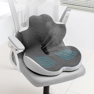 Cojín de Asiento Ergonómico 3D de Espuma Viscoelástica para <span class=keywords><strong>Oficina</strong></span>, Soporte Lumbar Transpirable, Respaldo Integrado con Protección Espinal, Lavable, Venta al Por Mayor - Product Image 3