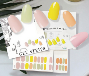 Stiker Kuku Gel Lampu UV/LED Sekali Pakai Full Cover Bahan ABS Ramah Lingkungan Non-Toksik Desain Profesional Baru FSM, Pengeringan 60 Detik - Product Image 1