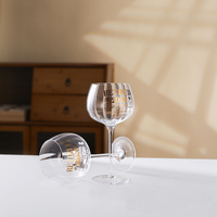 Copa de Vino Tinto de Cristal Transparente con Tallo Largo, Divertida y Original, Personalizada con Impresión, para Regalo de Cumpleaños o Jubilación